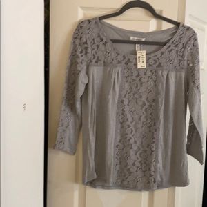Aeropostale Women's Lacey Top 3/4 Sleeves Size M
